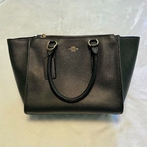 Coach Carryall Crossgrain Leather Satchel